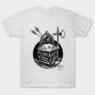 Ferret Knight - Black Outlined Version T-Shirt